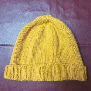 Cozy Yellow Knit Beanie